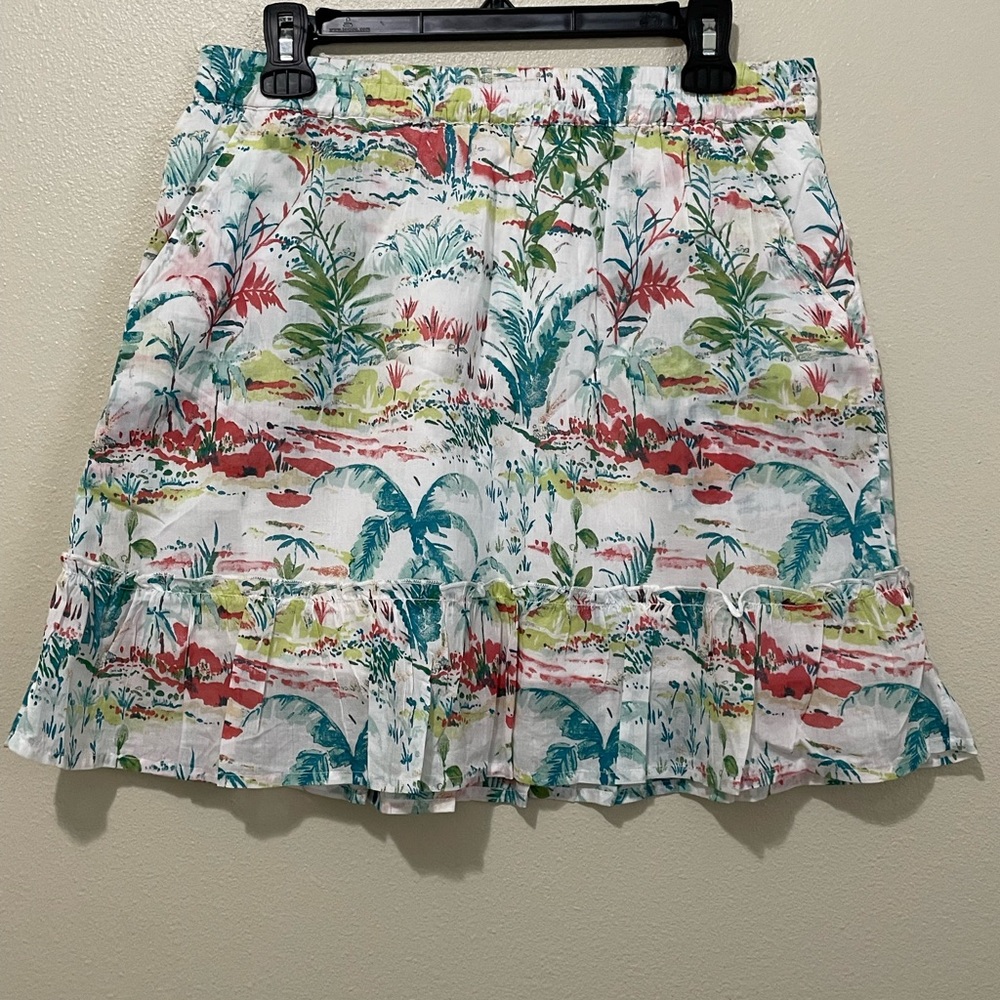 Sigrid Olsen Mini tropical Skirt size medium